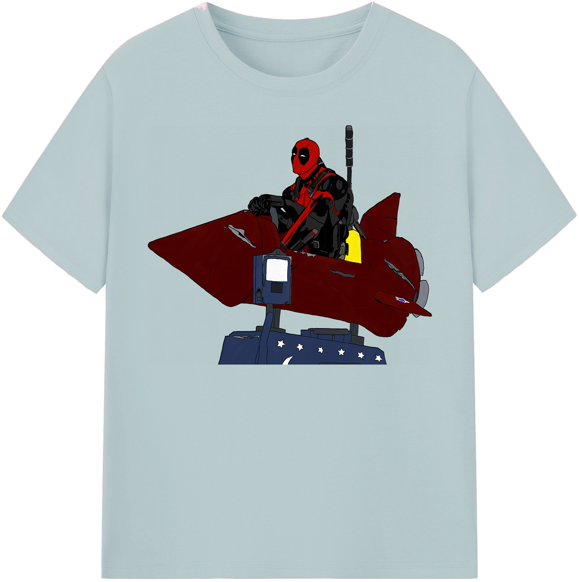 （画像用） Deadpool デッドプール 綿100％半袖Tシャツ（フロントプリント）
